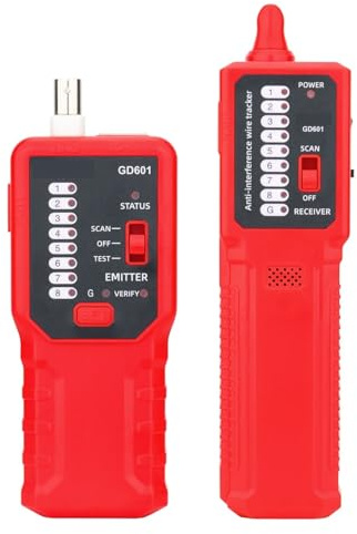 Wire Tracker Netzwerkkabeldetektor LAN Telefon Diagnose Tone Tracer RJ45 RJ11 Multifunktionaler Leitungsfinder Präzise Effektive Identifizierung