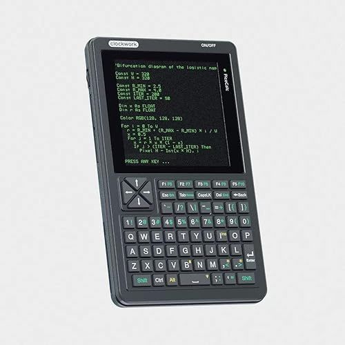 ClockworkPi PicoCalc Kit v2.0, Raspberry Pi Pico H Powered 10.2 cm IPS 320x320 DIY Kit de computadora de mano con teclado retroiluminado QWERTY, altavoces duales, tarjeta SD de 32 GB, firmware básico