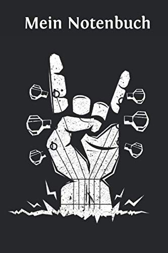 Mein Notenbuch: A5 Musikheft | Notenheft | Notenblock mit Notenlinien für Geiger, Musiker, Lehrer und Schüler und Studenten