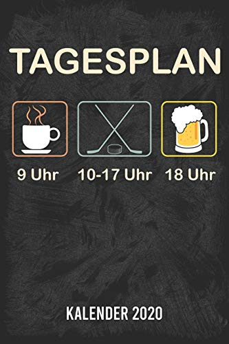Tagesplan Eishockey Kalender 2020: A5 Kalender für ein erfolgreiches Jahr - 110 Seiten - 1 Woche 2 Seiten