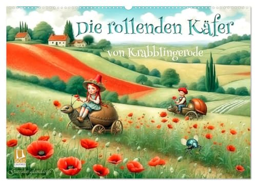 Die rollenden Käfer von Krabblingerode (Wandkalender 2026 DIN A2 quer), CALVENDO Monatskalender: Ein krabbeliger Käferspaß auf Rädern (CALVENDO Spass)