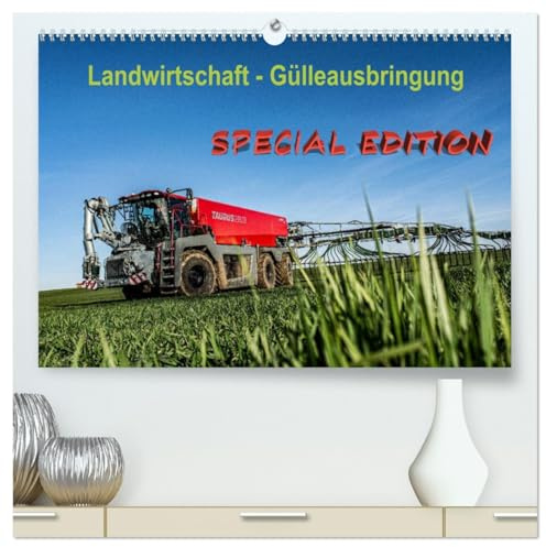 Landwirtschaft - Gülleausbringung (hochwertiger Premium Wandkalender 2026 DIN A2 quer), Kunstdruck in Hochglanz: Schlagkräftige Landtechnik bei der organischen Düngung (CALVENDO Technologie)