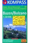 Bozen, Bolzano (Kompass Wanderkarten Nr. 54 - Maßstab 1:50000)