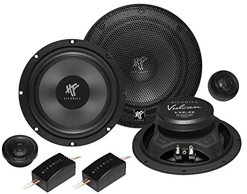 Hifonics VX6.2E Haut-parleur combiné 400 W 16,5 cm avec kit de montage pour Opel Corsa C X01 11/2000-10/2006