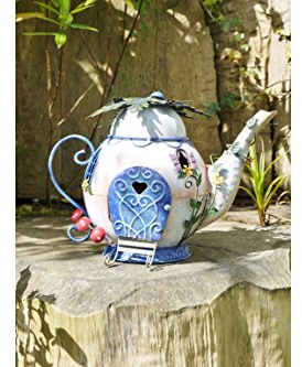 Black Country Metal Works Asteria Fairy Teapot House Garden Ornament