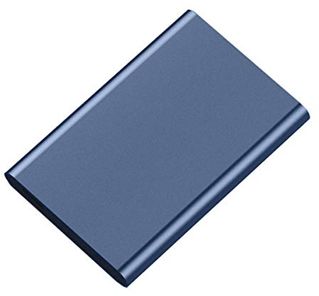 2.5 Inch Mobile Hard Disk 500G 1T 2T External Mobile Hard Disk USB3.0 Portable Metal External Hard Disk,Blue,500GB