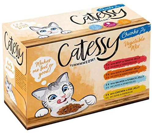 Catessy Chunks in Gemüse oder Ei, gemischte Packung, 48 x 100 g