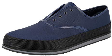 Prada Herren Blau Nylon Espadrilles 4E3114 OL5 F073A 43 EU/UK 9
