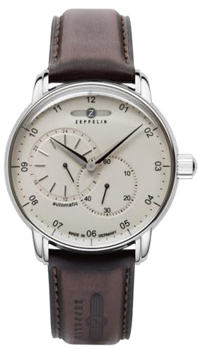 Zeppelin Herrenuhr mit Lederband Serie New Captain’s Line Automatik 24 Stunden Anzeige 8662-5