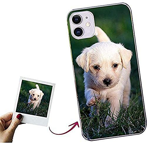 Mookase Funda para iPhone 11 Personalizada para tu móvil con Foto Imagen o Texto, Carcasa Personalizable, Gel Flexible, Trasparente, Regalo Original