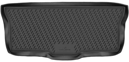 WALSER XTR Kofferraumwanne für Citroen C1 (PM, PN) 2009-09/2014, 100% passgenaue Antirutschmatte Auto, Gummimatte Auto, Kofferraum Schutzmatte, Anti Rutsch Matte Gummi, Auto Gummimatten