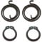 Generic Door Handle Repair Kit - 2x 2.5 Turns Springs & 2x Circlips - Alloy Steel, 100% - Black - 2 cm x 2 cm