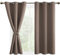 DWCN Vorhang Blickdicht Verdunkelungsgardinen mit Ösen 2 Stücke Vorhang Blickdicht Fensterdeko Thermogardine für Wohnzimmer Schlafzimmer, Khaki Cappuccino, 160x106cm(HxB)
