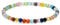 EUMENIDES Damen-Naturstein-Armband, Turmalin, Tigerauge, Obsidian, Achat-Kristallstein, QUALITÄT A, 7,2 Zoll, 4/6MM (Buntes Katzenaugenstein, 4MM)