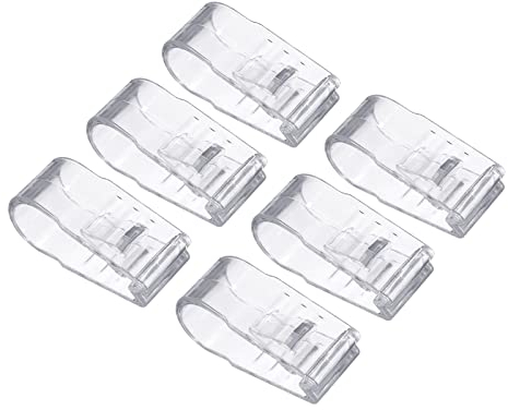 PATIKIL Bettbezug-Clips, 6 Stück, Keine Stifte, Kunststoff-Bettdecken-Clips, hält Eckverschlüsse, Quilt-Fixierer für Clips, Bettlaken-Befestigungs-Clips, transparent
