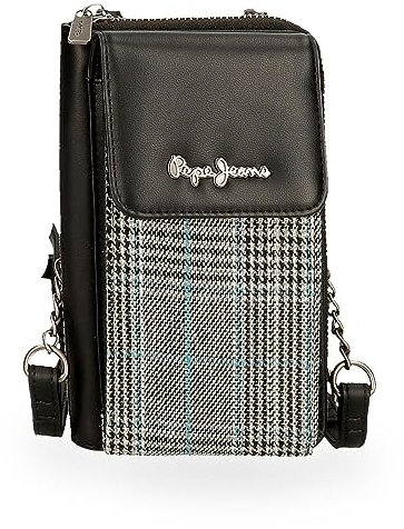 Pepe Jeans Kendra Damen T-Shirt, Schwarz, Talla única, Kleine Umhängetasche