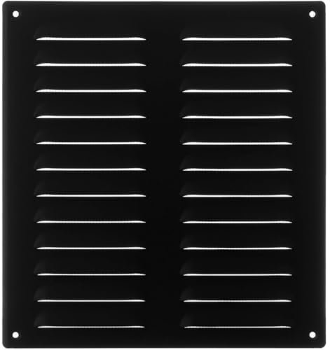 260x280mm Rejilla de Ventilación con Mosquitera - Rejillas de Aireación Metálicas - Acero, Antracita