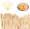 160 pezzi Forchetta in Bambù, Forchette da Cocktail, Forchette da Frutta a Due Denti, Bamboo Cocktail Forks, Forchette Monouso in Legno per Feste, Banchetti, Buffet, Catering e Vita Quotidiana