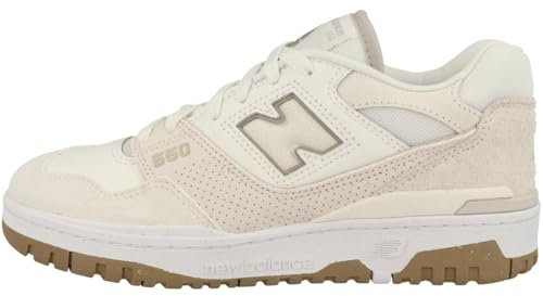 NEW BALANCE Scarpa Donna 550 Bianca Lilla, Sale marino Lino Gres, 40 EU