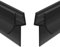 Flintronic Joint de Douche pour Paroi en Verre, 80CM 2PCS Barrière de Douche, Joint Porte Douche pour Vitre 4-6mm, Joint d'Étanchéité Cabine Douche Barrière Pliable, PVC Matériel(Noir)