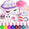 Lubibi Einhorn nagelstudio kinder mädchen,nagellack set,Einhorn schminkkoffer mädchen,peel off nagellack,Nageltrockner,nagellack aufkleber,Geburtstagsgeschenk,geschenk mädchen 3 4 5 6 7 8 9 10 jahre