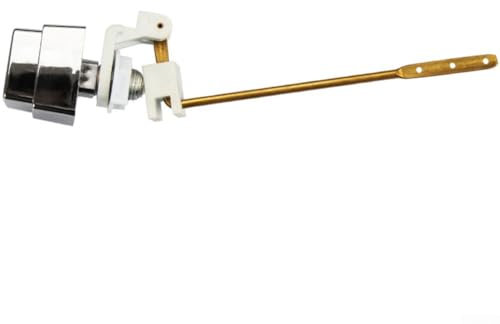 Oniissy Toilet Tank Lever Flush Handle Brass Push Button Replacement, Side Mount Toilet Trip Lever