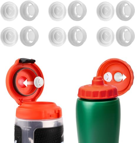 6pcs Valves Remplacement Compatibles avec Gatorade Bouteille d'eau, sans BPA Valve Distribution Silicone Accessoires Remplacement pour Gatorade Bouteille Presser 32oz & Bouteille Eau Gx 30oz