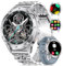 LIGE Smartwatch Herren 1.43''AMOLED Touchscreen/530 mAh Akku Sportuhr Herren mit Taschenlampe/110+ Sportmodi,IP68 Wasserdicht Fitnessuhr mit 24/7 Herzfrequenz,Schlafmonitor für Android iOS,2 Bänders