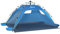 Outsunny Tenda da Spiaggia con Finestre Richiudibili e Porta a Cerniera, Tenda Istantanea in Poliestere e Fibra di Vetro, 220x173x120 cm, Blu Cielo e Grigio