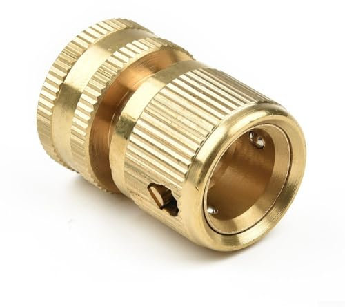 ZWEquipint Adaptador de manguera de conexión rápida de latón, conector de rosca de 3 4 pulgadas, accesorio de tubería de agua de jardín, para grifo de lavado de coches, equipo de riego de jardín