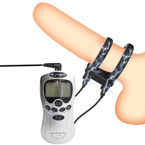 Melkmaschine Ihn Reizstromgerät Estim Prostata Melken Hoden Folter Geräte | Elektro Shock Penisring Hodenring Penisvergrößerung Estim Prostata Hoden Massage Cockring Elektrostimulationsgerät Sex Männer