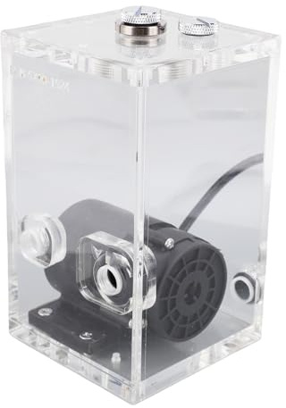 Jectse PC Water Pump Reservoir Combo, Bürstenlose Wasserkühlpumpe mit G1/4 -Schnittstelle, 850 Ml Kapazität 7m Pumpenkopf, Acrylmaterial, Stiller Betrieb für Multi -Anwendungen