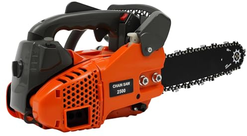 25,4cc Benzin Kettensäge mit 2-Takt-Motor,1,22 PS Profi Motorsäge mit 30cm Schnittlänge und 9000 U/min,Rutschfester Griff für Holzfällung,Astschneiden,Gartenarbeit und DIY