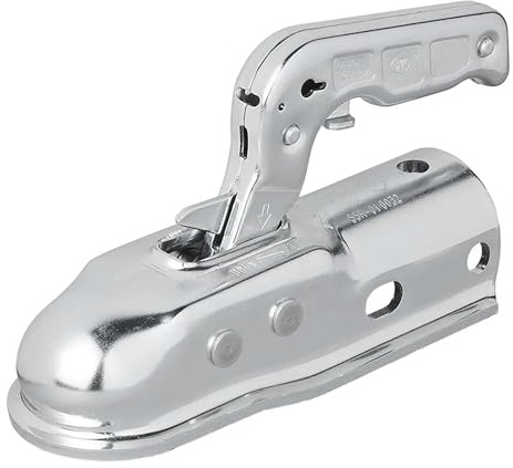 The Drive | SPP ZSK-2000C Kugelkupplung 50mm Rund 2000kg für Anhänger | für Ø50mm Deichselrohr | Zugkugelkupplung