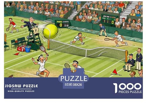 Paris Tennis Finals Wooden Jigsaw Puzzle Waterproof 1000 Piece Puzzles for Adults Challenging And Brainteasing Games
