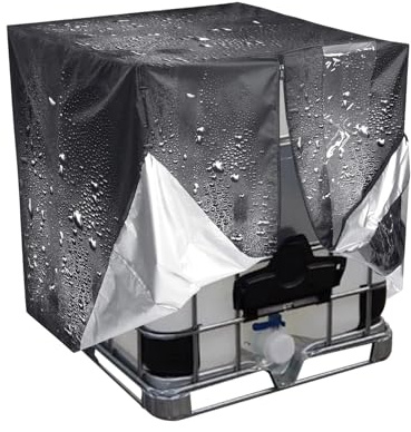 Quorvex Outdoor Wassertank Abdeckung | UV-beständige, Wiederverwendbare Regentonne-Abdeckung mit Reißverschluss - Regenwassertank Außenabdeckung | für Garten, Hof, Terrasse, Rasen
