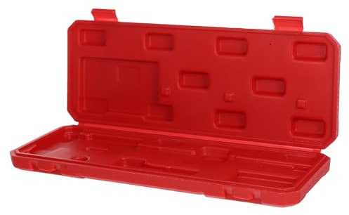 BIUDECO Vernier Caliper Box Protective Carrying Case 0-200mm Plastic Red | Lightweight Portable Holder, Practical Travel Storage, Stylish Red Finish