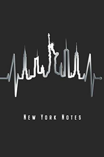 New York Notes: New York Notizbuch Herzschlag Skyline Planer Tagebuch Schreibheft - Geschenk Für USA & NYC Fans (15,2 x 22.9 cm, 6 x 9, 120 Seiten, ... Geschenkidee Zum Geburtstag & Zu Weihnachten