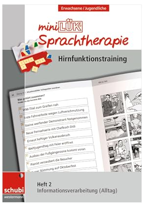miniLÜK-Sprachtherapie - Hirnfunktionstraining: Heft 2: Informationsverarbeitung Alltag: Infomationsverarbeitung Alltag