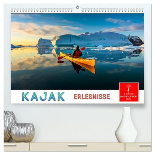 Kajak Erlebnisse (hochwertiger Premium Wandkalender 2026 DIN A2 quer), Kunstdruck in Hochglanz: Ein Mix aus friedlichen Routen und wilden Fahrten. (CALVENDO Sport)