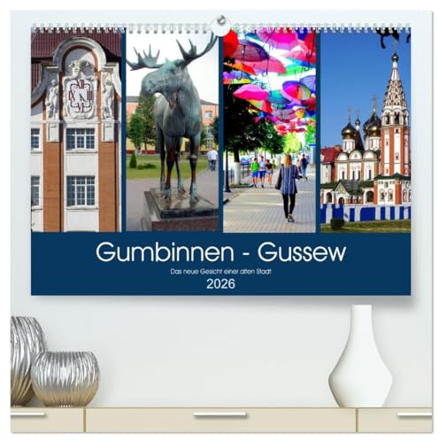 Gumbinnen - Gussew. Das neue Gesicht einer alten Stadt (hochwertiger Premium Wandkalender 2026 DIN A2 quer), Kunstdruck in Hochglanz: Die ostpreußische Stadt Gumbinnen heute (CALVENDO Orte)