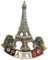 Eiffelturm Paris Frankreich Kühlschrankmagnet 3D Metall Handgemachtes Handwerk Touristische Reise Stadt Souvenir Sammlung Brief Kühlschrank Aufkleber