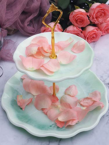 FYBlossom Harzform Servierständer mit 2 Etagere,Epoxidharz Resin Formen,Servierset Servierplatte Servierteller Obstschale Form,Modellieren Gießen (Weiß-2)