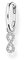 Thomas Sabo Damen Einzel Creole Infinity Zirkonia 925 Sterlingsilber CR704-051-14