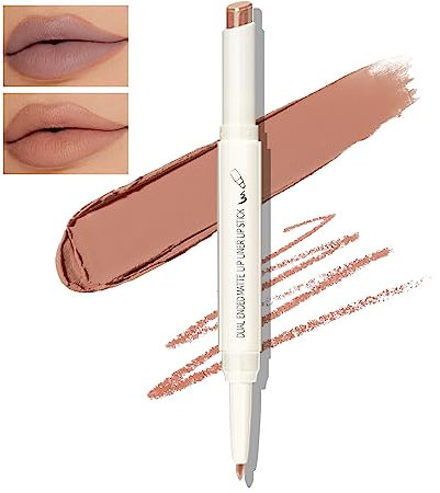 Boobeen Rouge à lèvres double-embout Rouge à lèvres crayon à lèvres velours Crayon à lèvres crème Matte longue durée