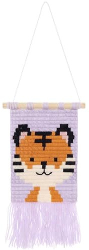 Rico Design Tiger Longstitch Stickerei-Kit, 18 x 30 cm, Unisex, Alle Altersgruppen, Traditionell, Nicht zusammenklappbar