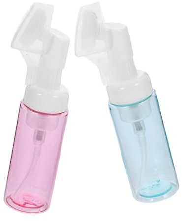 MAGICLULU 2piezas Botellas De Espuma Vacías De Unidades Dispensador De Jabón Espumoso Con Cepillos Botellas De Bomba Para Jabón Recipientes Reutilizables Para Limpieza De Manos Y Cuidado Piel