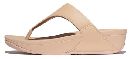Fitflop Femme Lulu Leather Toepost Sandale, Beige, 37 EU