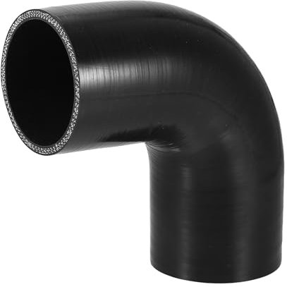 QUARKZMAN 1 Pz Tubo in Silicone per Auto Nero a 90 Gradi, Diametro Interno 70mm / 2.76, Lunghezza 120mm / 4.72, Universale