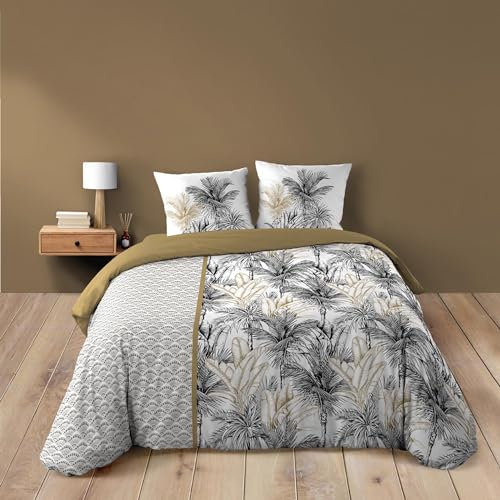 Douceur d'Intérieur Parure 3 Pièces (240 x 220 cm) Dakar, 100% Coton